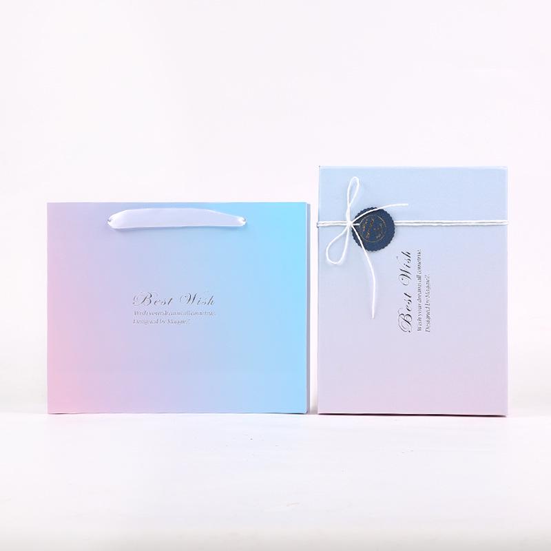 Valentine's Day White Lid & Base Gift Box for Lipstick - Elegant Holiday Packaging