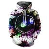 Halloween Movie Christmas Night Skull Jack Hooded Sweater Men's Digital Printing Personality Hoodie Women