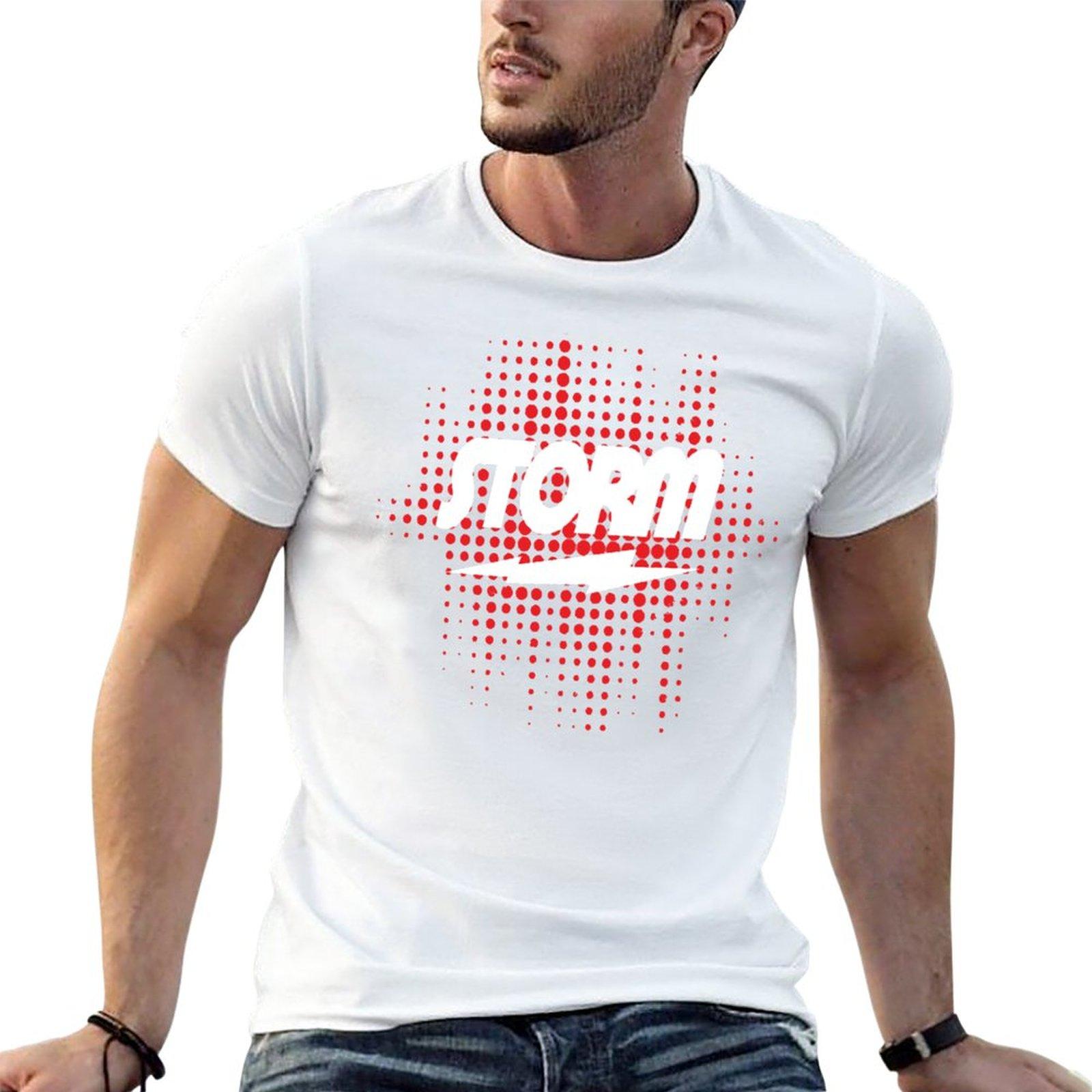 

New Storm Bowling T-Shirt Short t-shirt Blouse t shirt for men 2XL