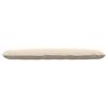 Back Cushion Beige 200 X 50 Cm Microfiber Fabric