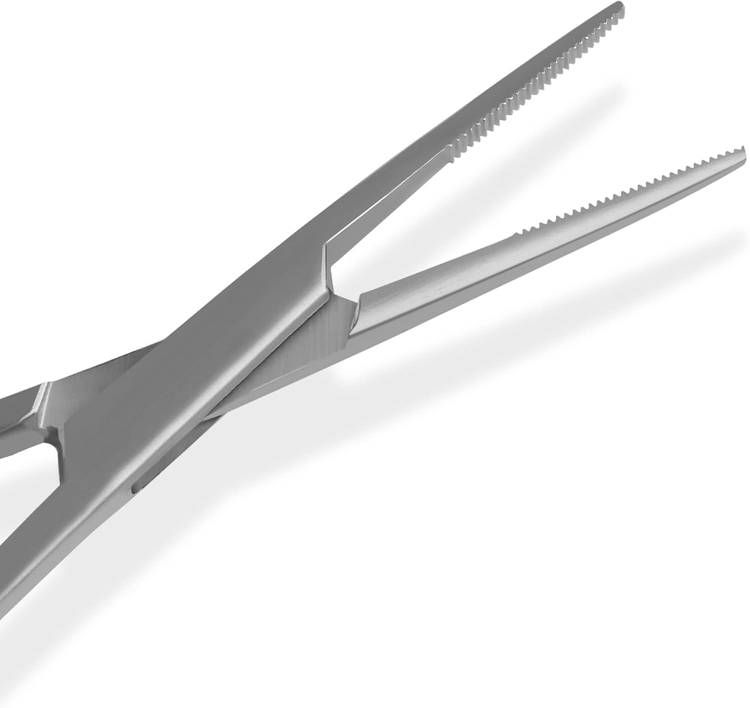 

Fishing Pliers2Pieces5Inch Stainless Steel Curved Straight Head Serrated Jaw with Locking Mechanism Lightweight Portable Fishing