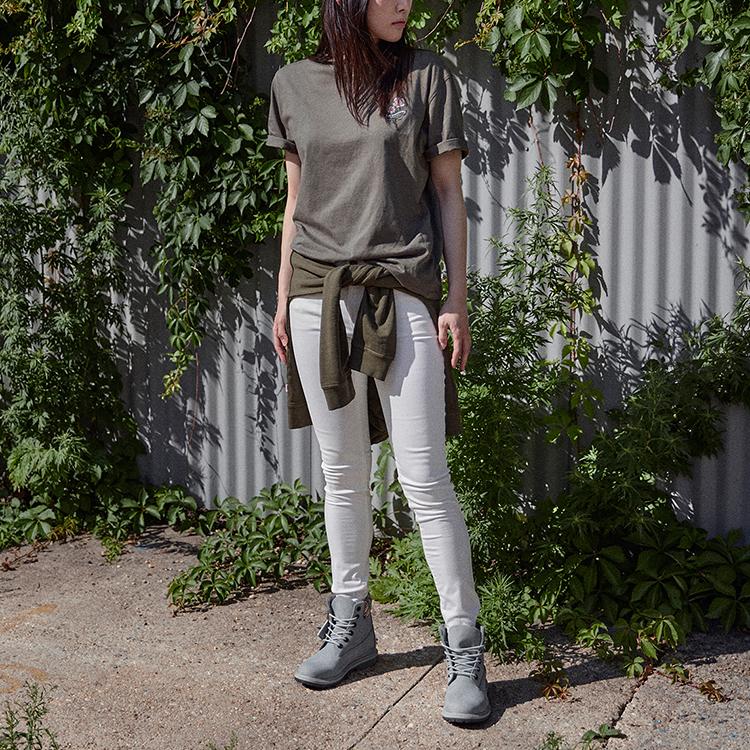 Timberland Heritage Series 6 Zoll Kurze Martin Stiefel Damenstiefel Mittelgrau A2GAFW