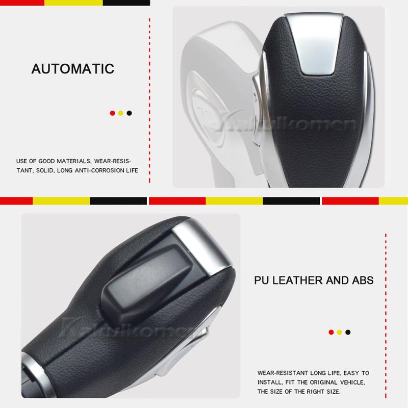 Auto Automatik-Schaltknauf Schalthebelkopf Schwarz Silber Für Ford Focus 5-Türer/Kombi/Limousine 2014 2015 2016 2017 2018