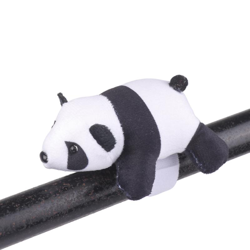 Cute Panda Plush Car Decoration Soft Stuffed Animal Handlebar Ornament For Bike Motorcycle Electric Vehicles Decoration