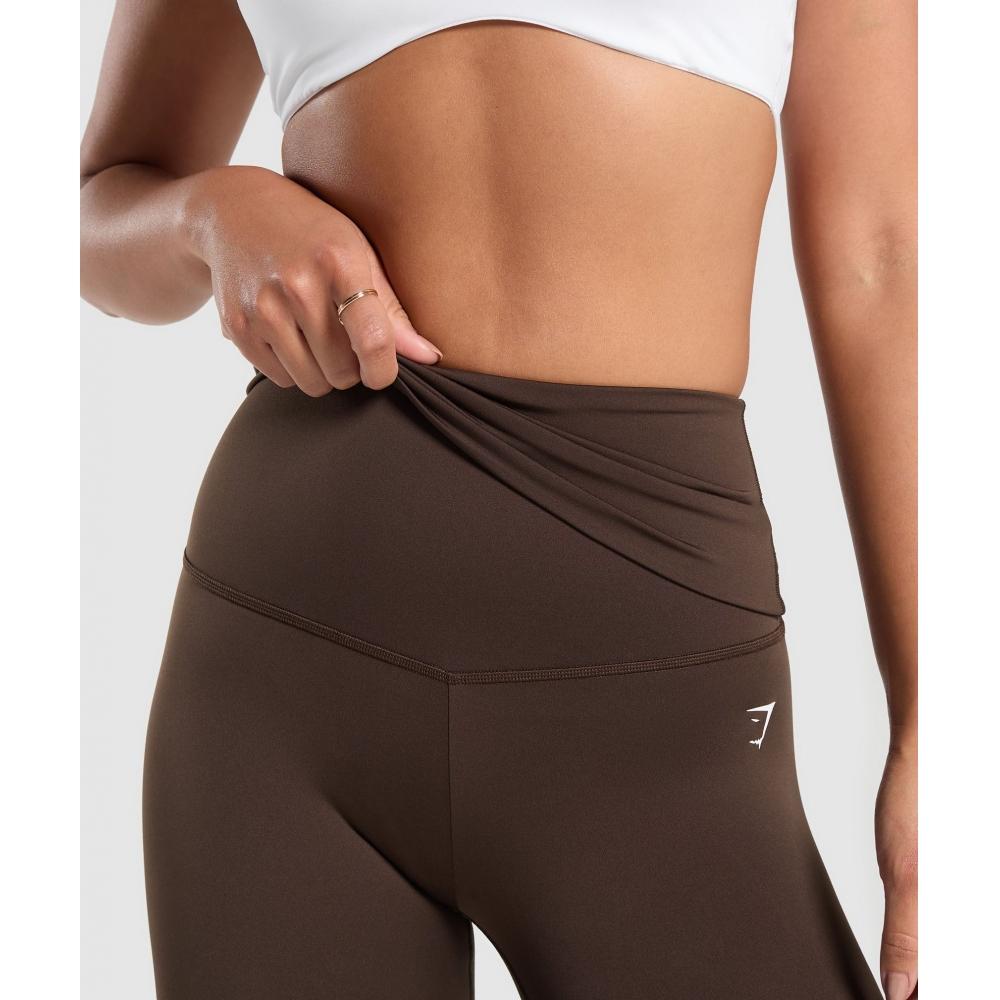 Gymshark Everyday Foldover Leggings Archive Brown B1b7g Nby8