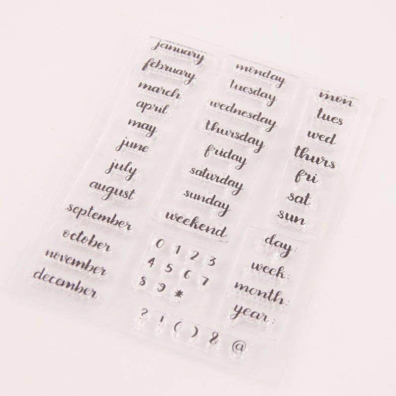 Silicone Seal Stamp DIY Greeting Card Scrapbooking Embossing Photo Album Decors Top Sale