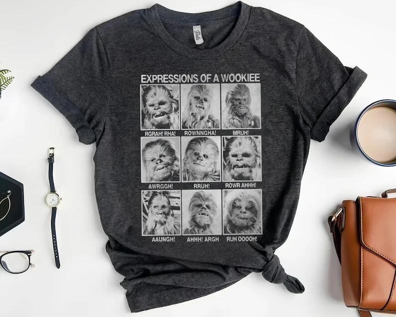 Star Wars Chewbacca Expressions Of A Wookie Yearbook Shirt Galaxy s Edge Trip XXXXL