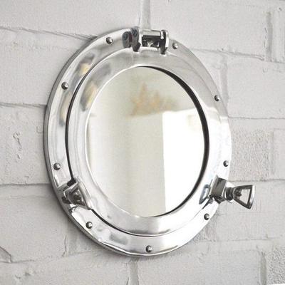 Vintage Nautical Ship Porthole Mirror for Home Decor | Pirate's Maritime Nautical Themed Decor