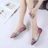 Shallow Shoes Women's Pointed Toe Flat Shoes Color Matching All-match All-match Season Shoes Flat Heel Non-slip Casual Shoes Light and Soft