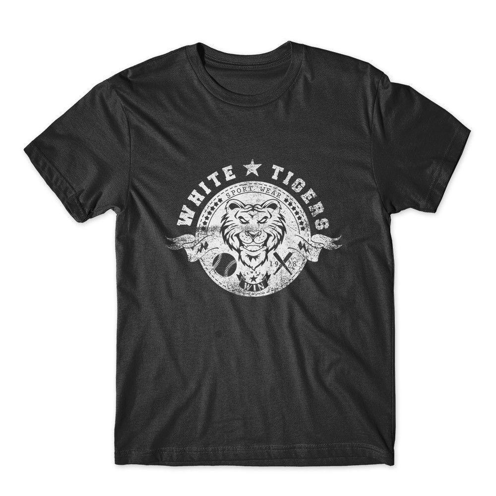 

White Tigers T-Shirt. 100% Cotton Premium Tee NEW 4XL
