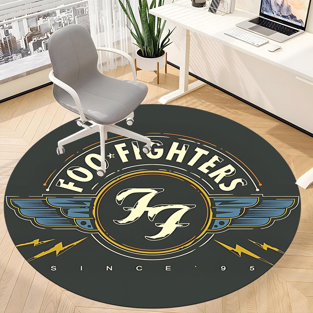 1pz Tappeto per Sedia Banda Foo Fighters per Ufficio Antiscivolo, Leggero, Lavabile in Lavatrice per Decorazioni Ufficio Festività