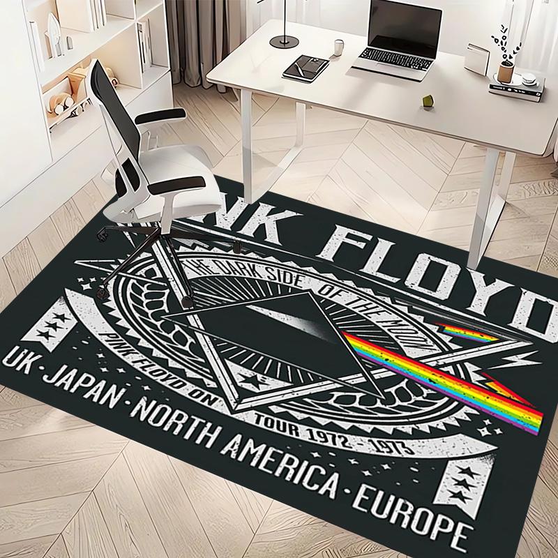 Rock Band P-Pink F-Floyd Print Area Rug - Soft,Washable Non-Slip Indoor Mat,Living Room,Home Office Decorative Rug