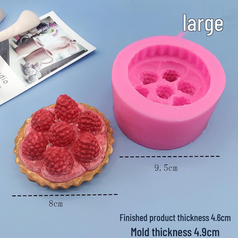 Raspberry & Strawberry Tart Pinching Mold - Handmade Candle & Chocolate Mold