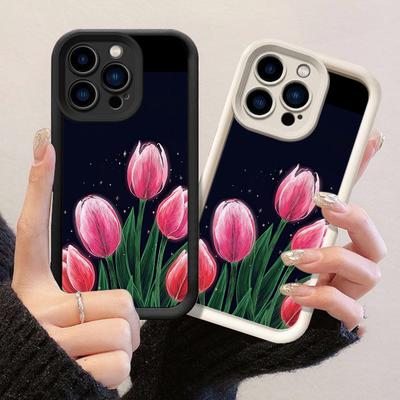 JT509 Spring Tulips for iPhone 17 16 15 14 Pro Max Samsung S26 S25 Ultra A17 A07 A56 A16 A06 A05 Xiaomi 15T Redmi 15c 14C Soft Case