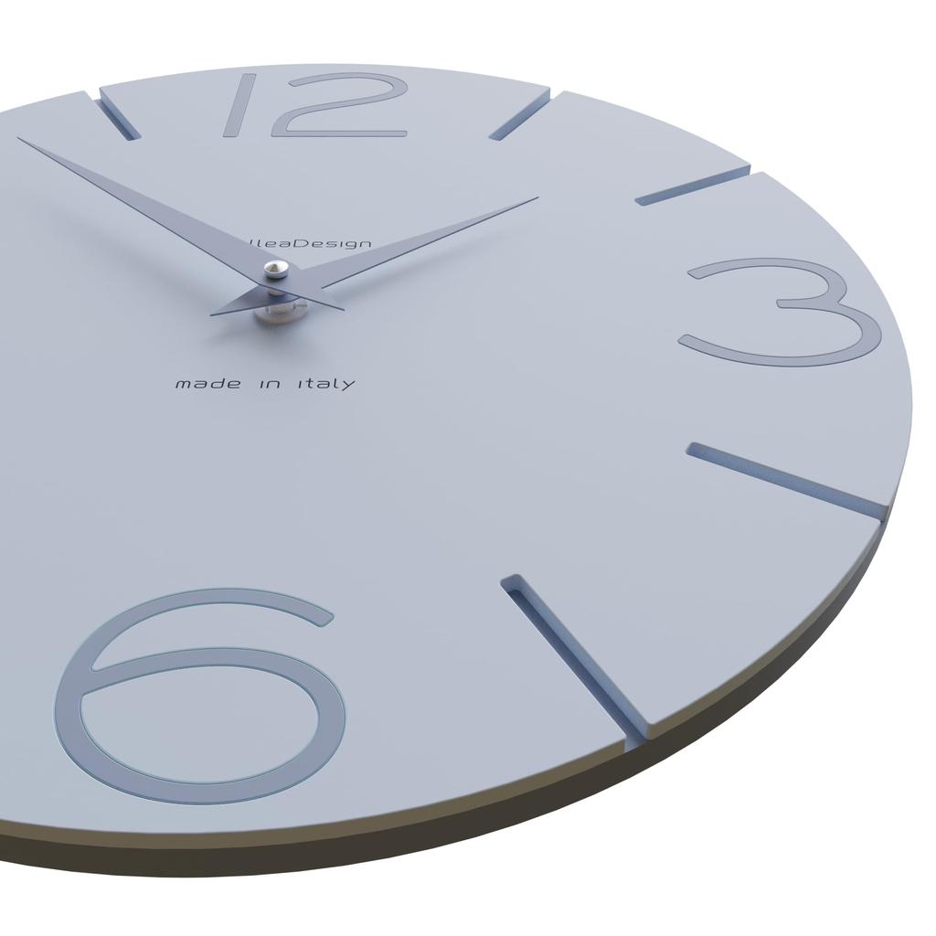 CalleaDesign SMILE Wall Clock Powder Sugar Blue