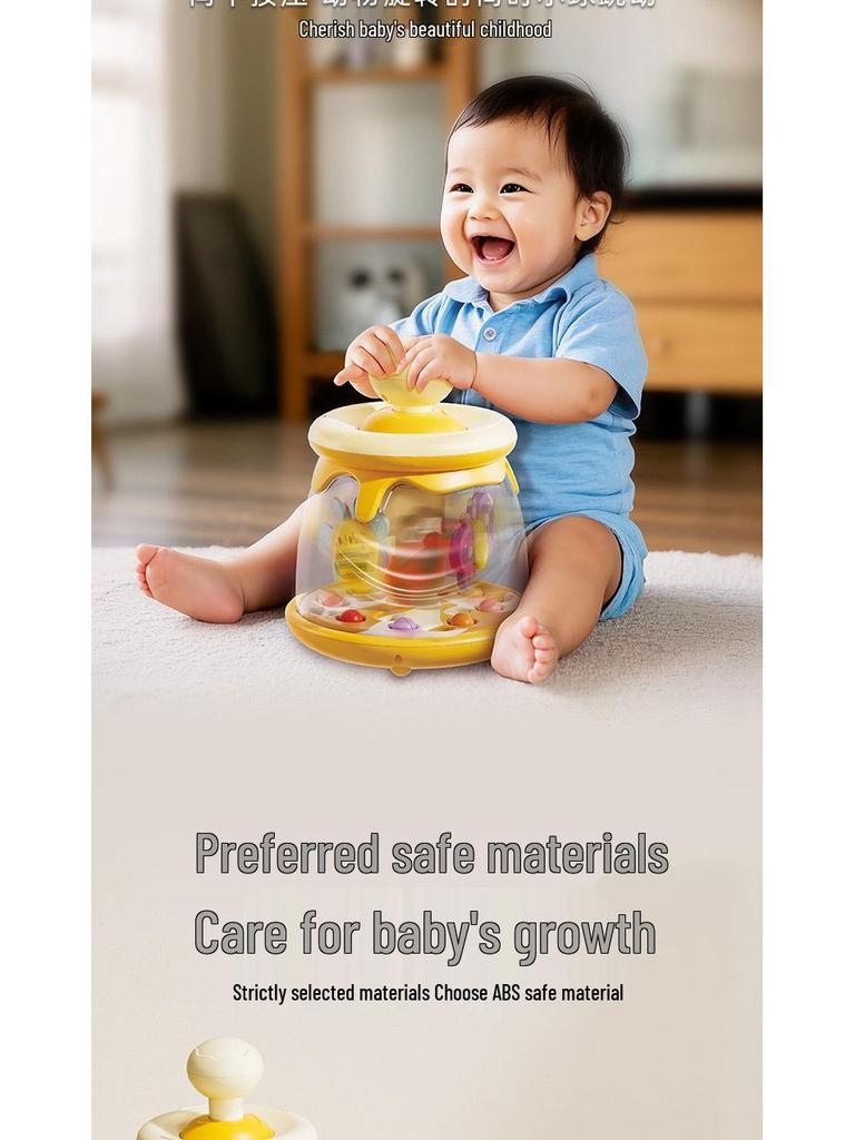 Cross-border Carousel Insect Toy: Baby's Early Education Bouncy Ball & Roller