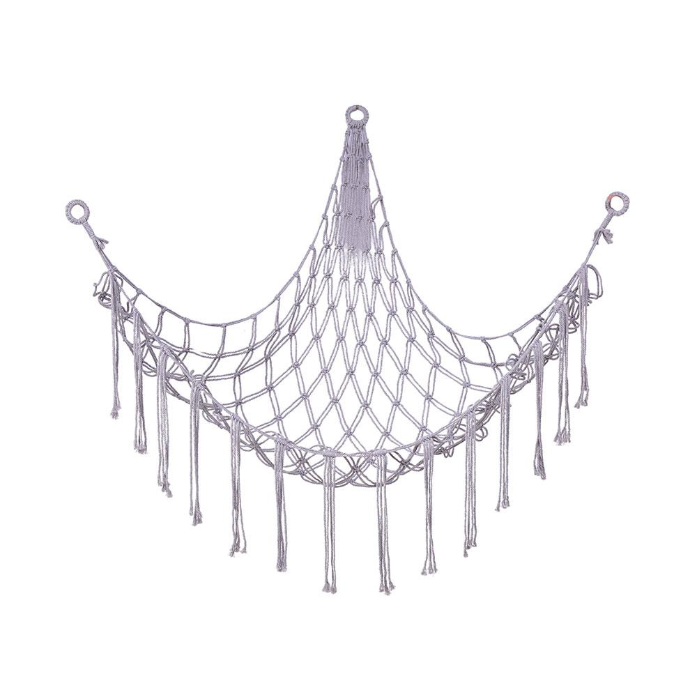 1Pc Toy Hammocks Wall Corner Hanging Storage Net Organizer Woven Kids Stuffed Mesh Hammock Baby Animal Rope Hammock Bag Cotton