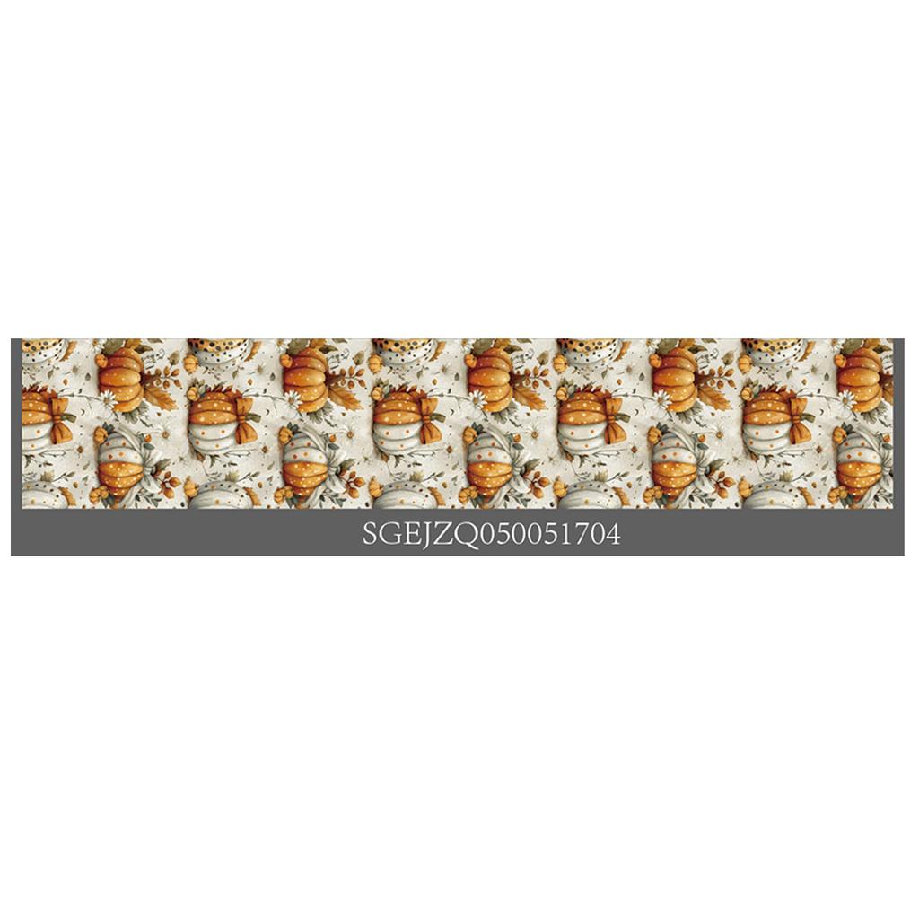 Thanksgiving Fall Harvest Kitchen Table Decorative Tablecloth, Maple Pumpkin Turkey Tablecloth