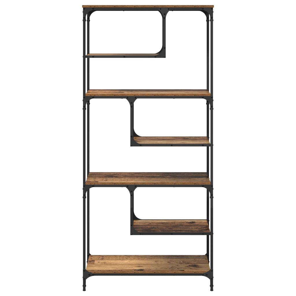 Vintage Wood Bookshelf 81 x 36 x 176 cm Engineered Wood