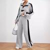 Women's European Style Explosive Street Casual Suit, Women's Autumn New Style, High-end Design, Hoodie, Wide Leg Pants Two-piece Set