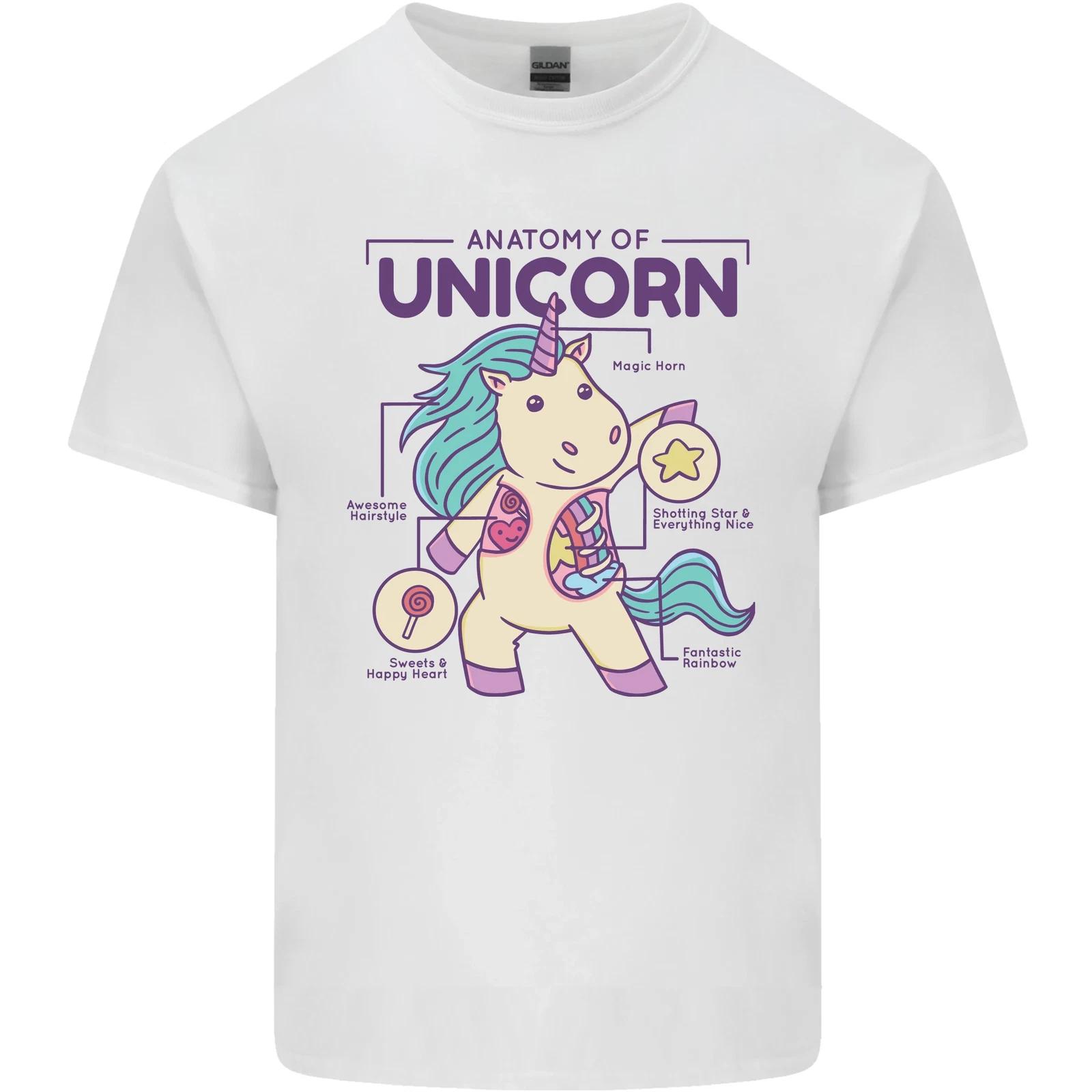 Anatomy of a Unicorn Funny Fantasy Kids T-Shirt Childrens S
