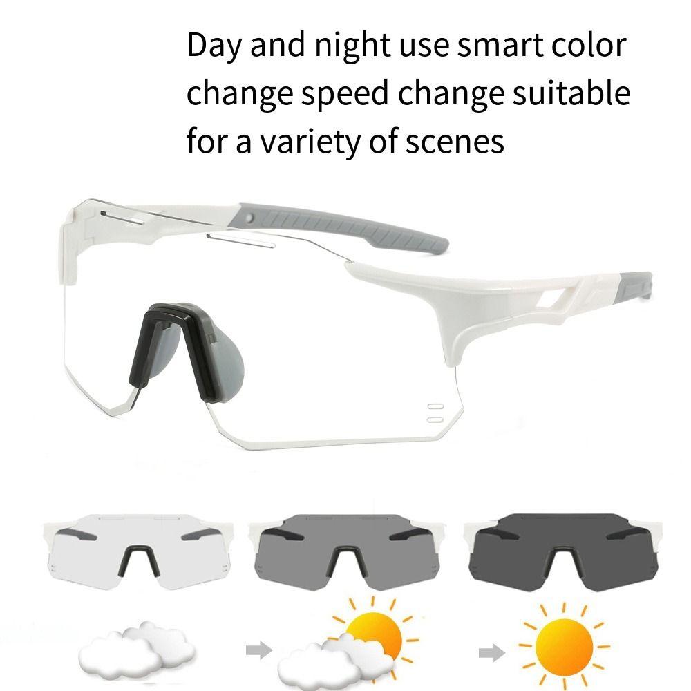 Wrap Around Sports Sunglasses Color Change Cycling Goggles Professional Cycling Glasses  Outdoors