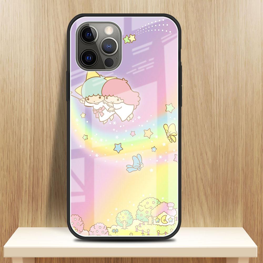 

Стеклянный чехол для Apple iPhone 13 Pro 11 14 12 7 8 Plus SE 2022 XR X XS Max 6 6S закаленный чехол для телефона LittleTwinStars iPhone 14 Pro Max