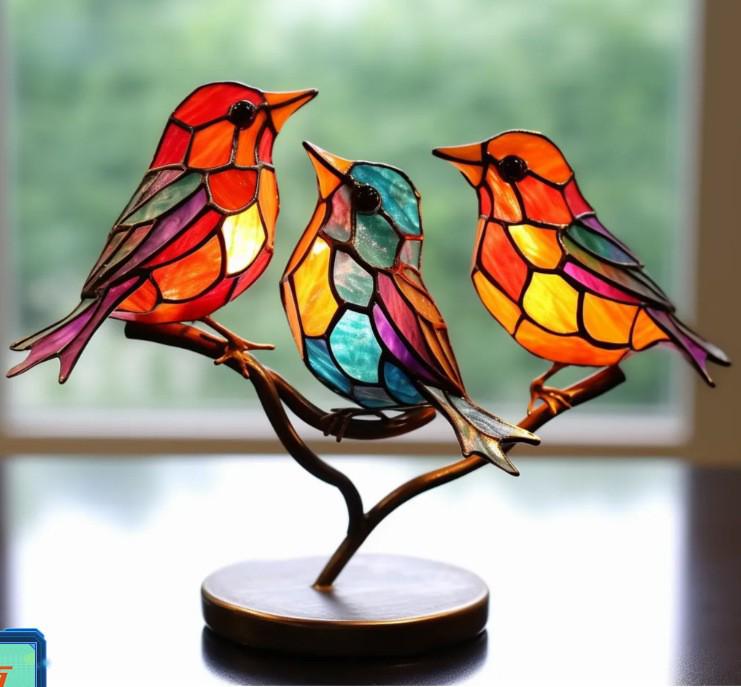 Colorful Bird Ornament for Home & Office - 2023 Collection