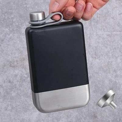 9oz Πανάκι Ποτού Premium με Χωνί Στεγανό Κάμπινγκ Μπουκλάκι για Ουίσκι Κρασί Φορητό Ανοξείδωτο Παγούρι Ποτού Ταξιδιωτικά Ποτήρια