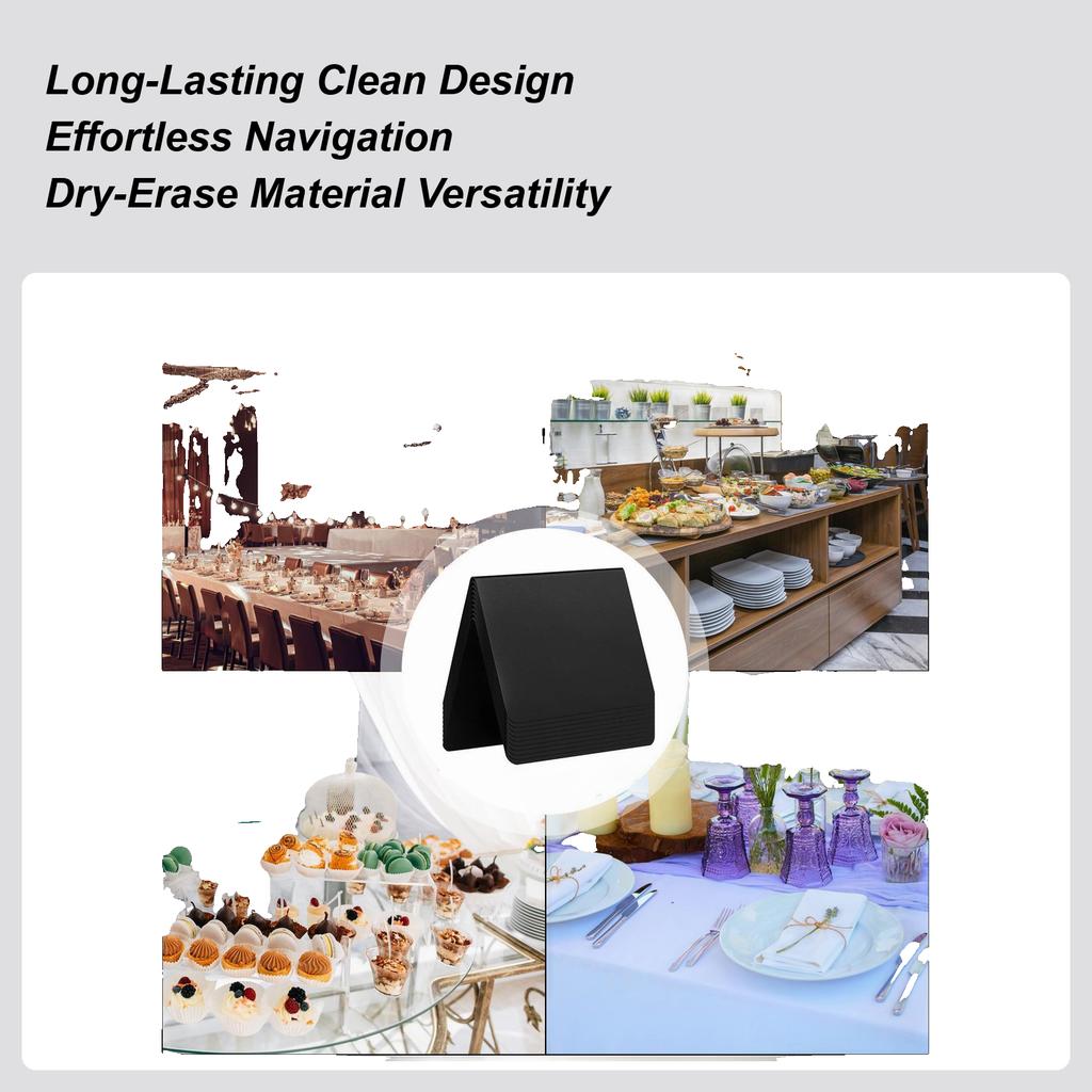 Food Labels For Party Buffet 12 Pieces Food Blackboards Tags With White Pen And Cloth Tabletop Dessert Labels For Bakery Event