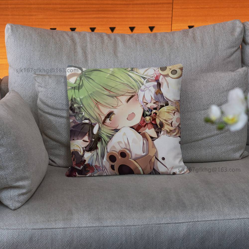 A-Atago Azur Lane Kissenbezug Quadratisch Beidseitig bedruckt Kurzplüsch Sofakissenbezug Schlafzimmer Nachttischkissen