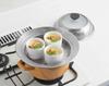 Yoshikawa Steamer for Pots with Glass Stainless Steel Steaming Simply Place on Steam Made in YJ3626 Visible! 20-22cm Lid, Plate, Pot, Food,