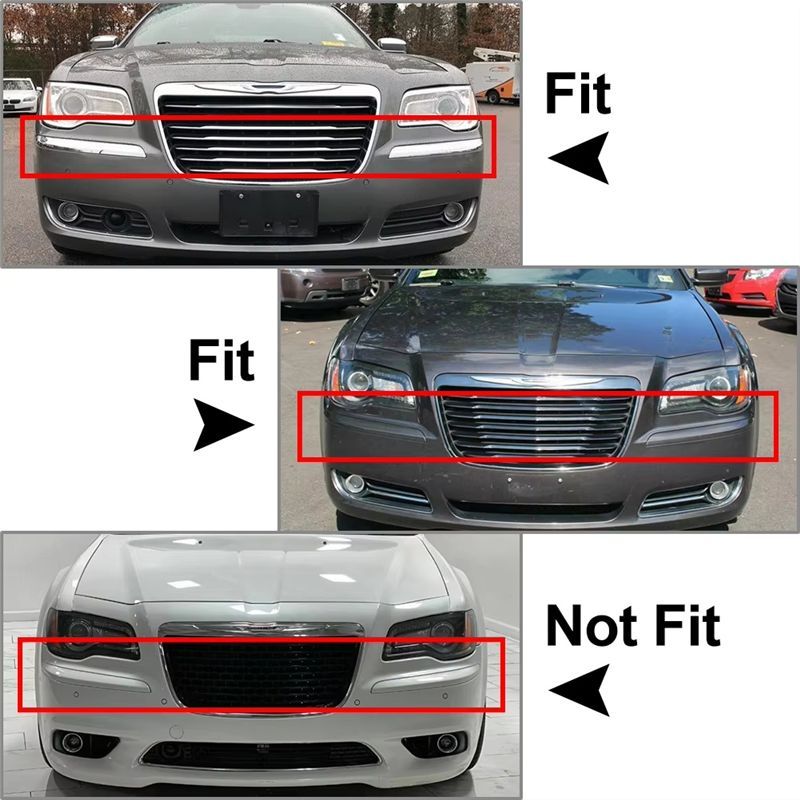 Chrome Front Bumper Molding Trim For 300 Accent 2011-2014 Front Bumper Trim Strip