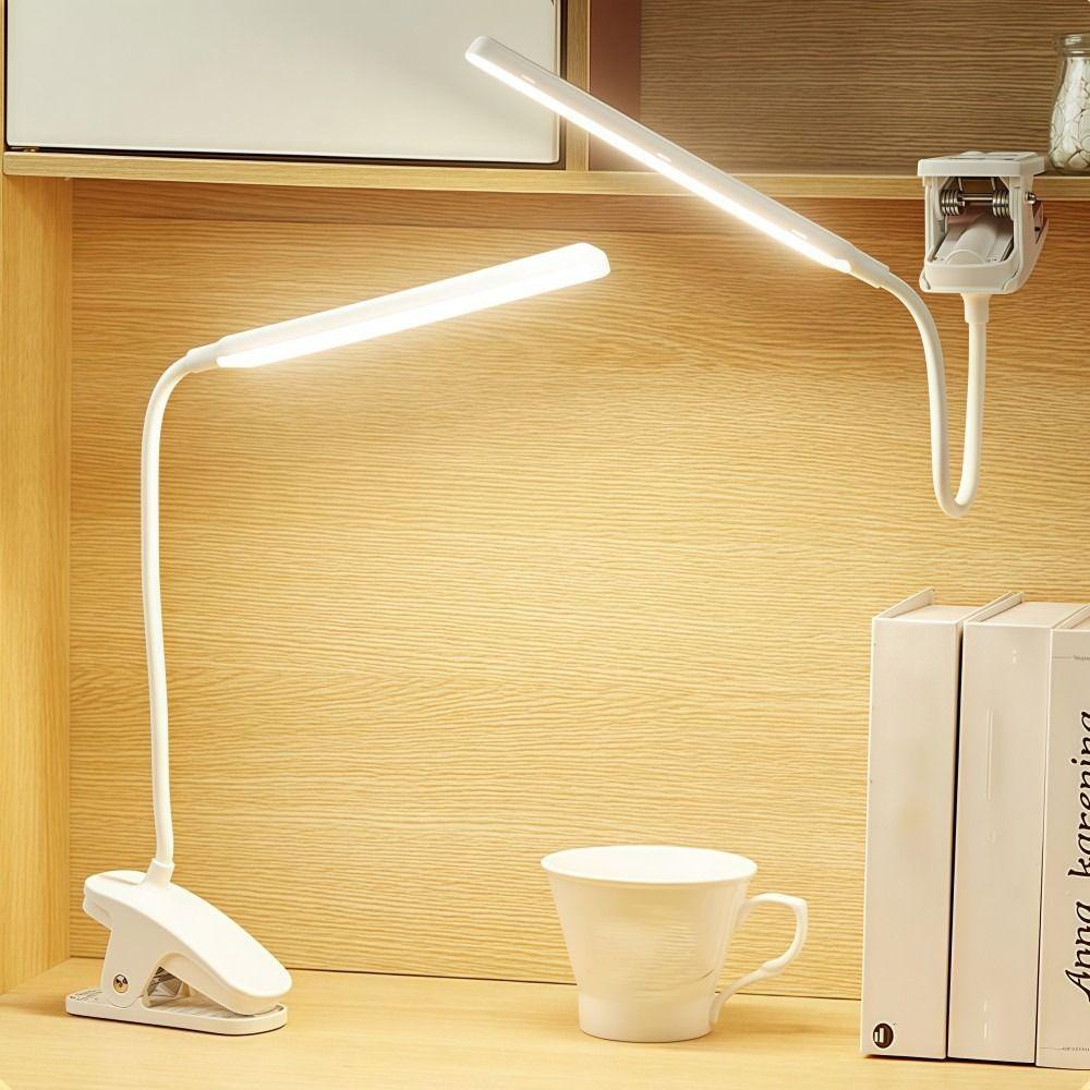 with Clip LED Reading Light USB Rechargeable Book Lights Night Bed Lamp  For Night Lighting