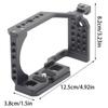 Vloggings Rig Stabilizers Camera Cage for ZVE10, Metal Camera Cage with Handgrip and Quick Mount Plate Easy Grips
