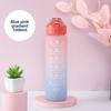 Gradient Color Plastic Cup, Large Capacity 1000ml Water Cup, Outdoor Sports Water Cup for Students