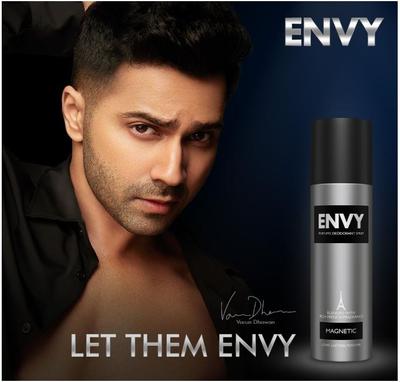 Déodorant magnétique ENVY - 140 ml | Spray déodorant longue durée pour homme