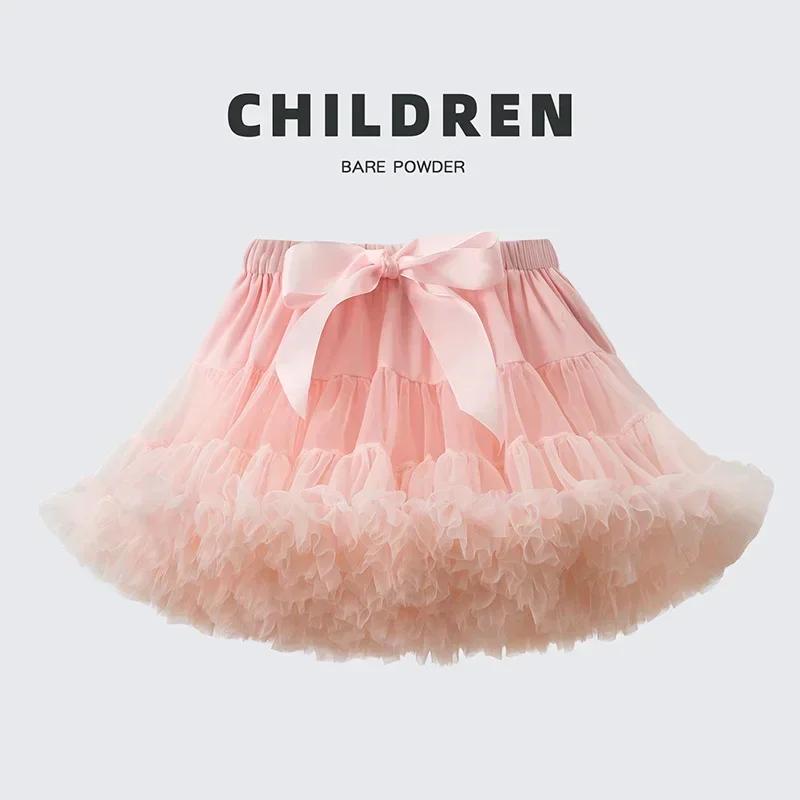 Baby Mädchen Tüllrock Flauschiger Rock Kleinkind Prinzessin Ballett Tanz Tüll Netzrock Kinder Kuchenrock Niedliche Mädchen Kleidung Unterrock Rock
