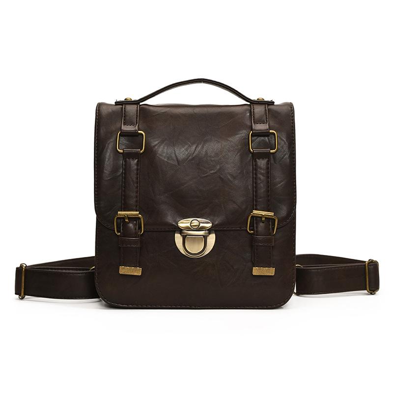 

Рюкзак Ретро Для Поездок На Работу С Модной Простотой Сумка Мессенджер Двойного Назначения кофейный