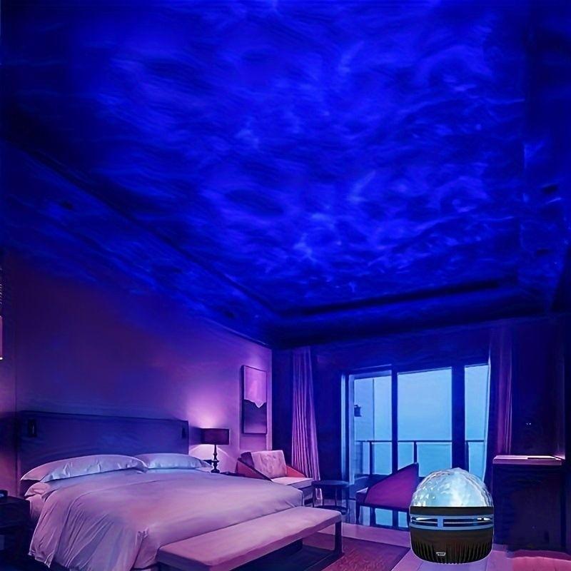 Internet Celebrity Star Light Bedroom Projection Light Water Ripple Bedside Romantic Night Light Northern Lights Gypsy Atmosphere Light