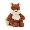 JELLYCAT Mortimer Fox White Brown Doll Plush Figure Sitting 22cm Height