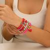 Sweet Cool Wind Strawberry Soft Pottery Beaded Bracelet Female Bohemian Letter Elastic Bracelet