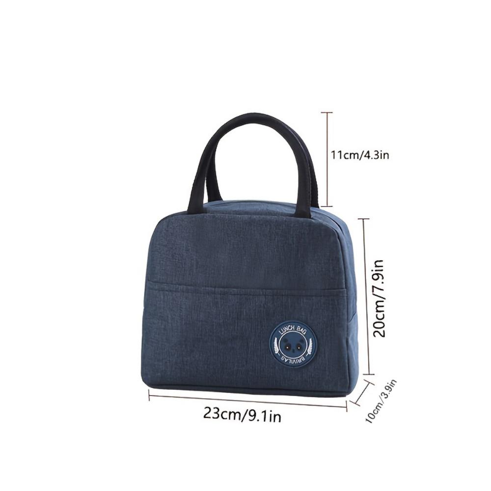 1pc Lunch Bag, Office Work Insulated Lunch Bag, Waterproof Reusable Lunch Box for School and Picnics