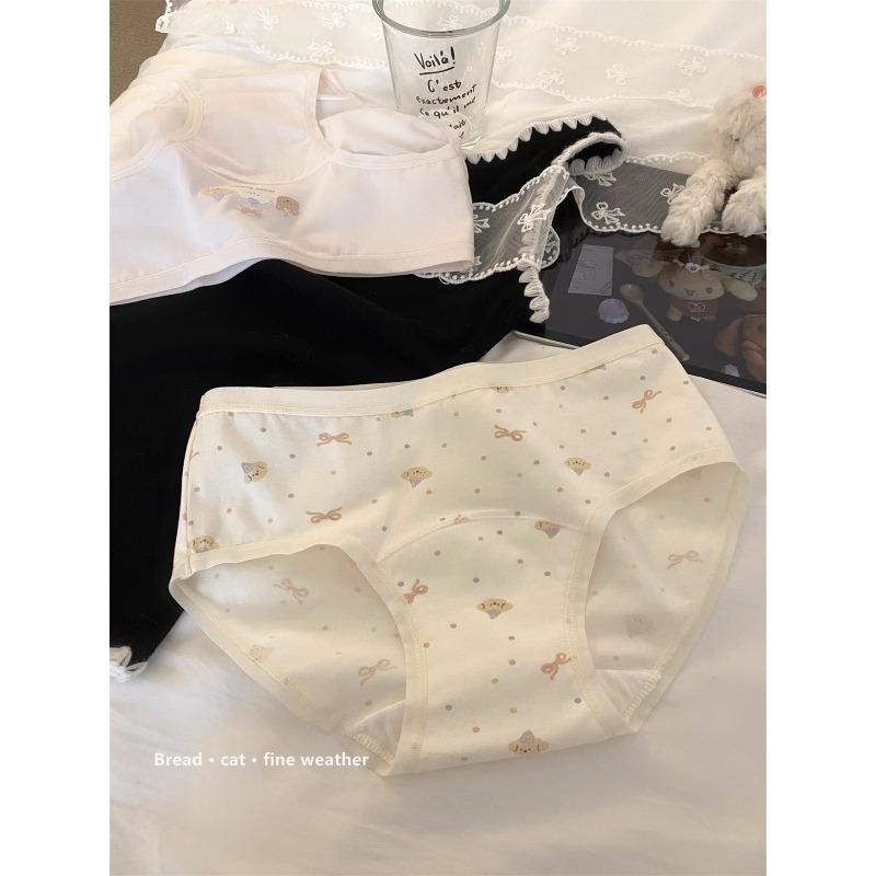 Женские Осенние и Зимние Модные Новые Мультяшные Хлопковые Удобные Трусы M