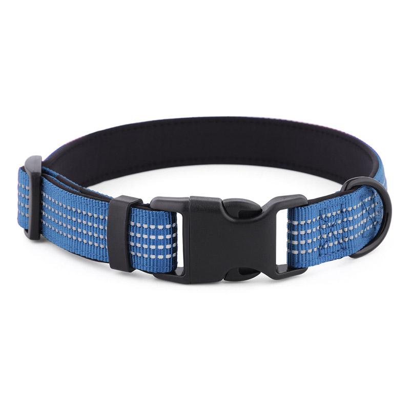 Reflective Widened Dog Collar for Medium Large Dogs Durable Lightweight Adjustable Soft Padded Pet Collars for Samoyed Labrador