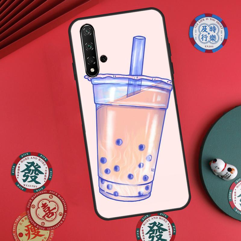 Boba Milk Tea For Huawei Nova 11 Pro 9 10 SE Y60 Y70 Y90 Y61 Y91 Y72 Y73 12i 11i 8i P20 P30 P40 Lite Case