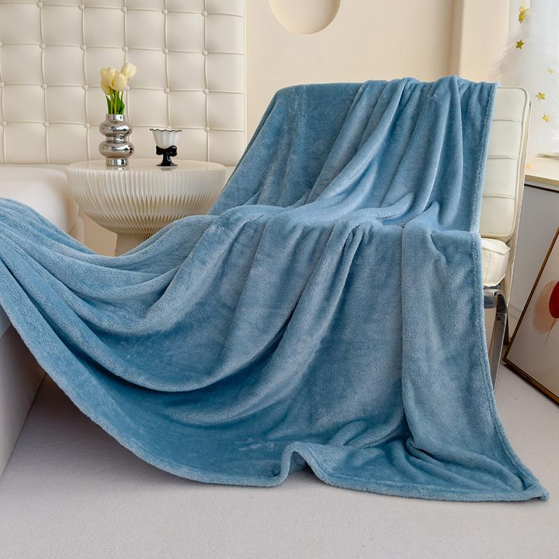 Single/Queen/Super King Thicker Fleece Throw Blanket for Bed or Sofa , Soft Plush Blanket