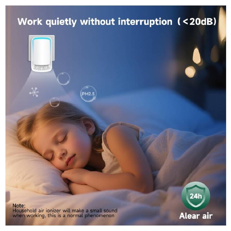 Indoor Air Cleaner With Ion Technology For Allergens And Pet Odors In Office And Home Use