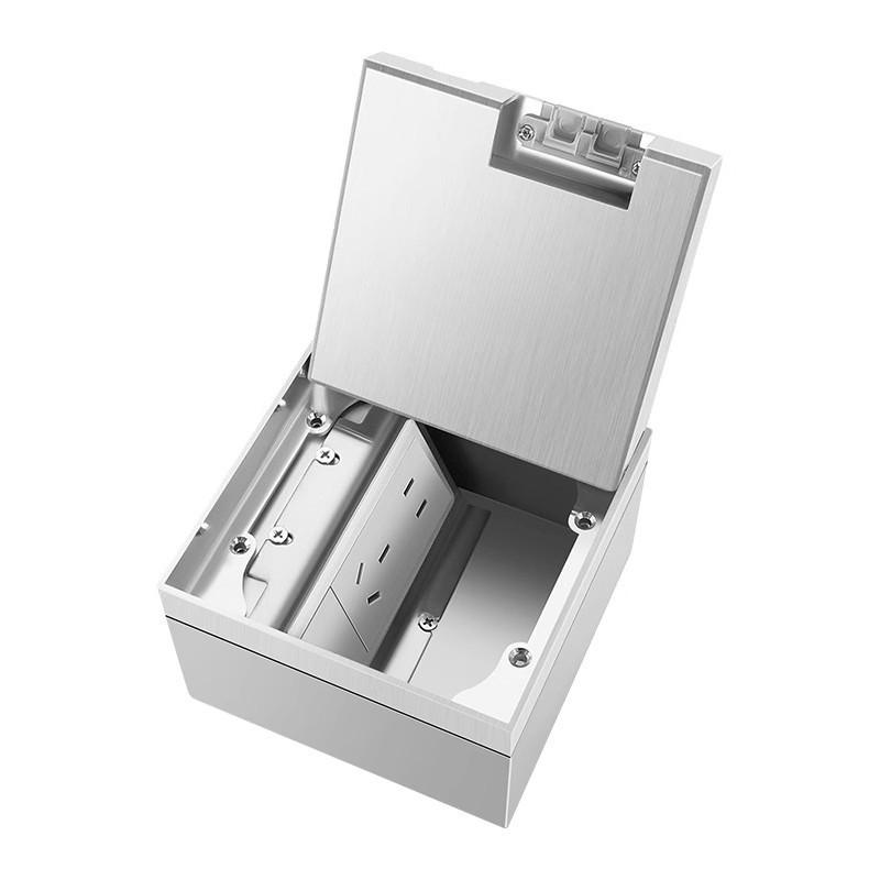 Stainless Steel Waterproof Power Socket Household Invisible Embedded Floor Socket Flat And Ultra-thin Socket