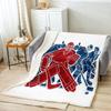 Ice Hockey Throw Blanket Winter Sport Game Flannel Blanket Sporting Competition Sofa Couch Office Flannel Blankets for Kids Boys